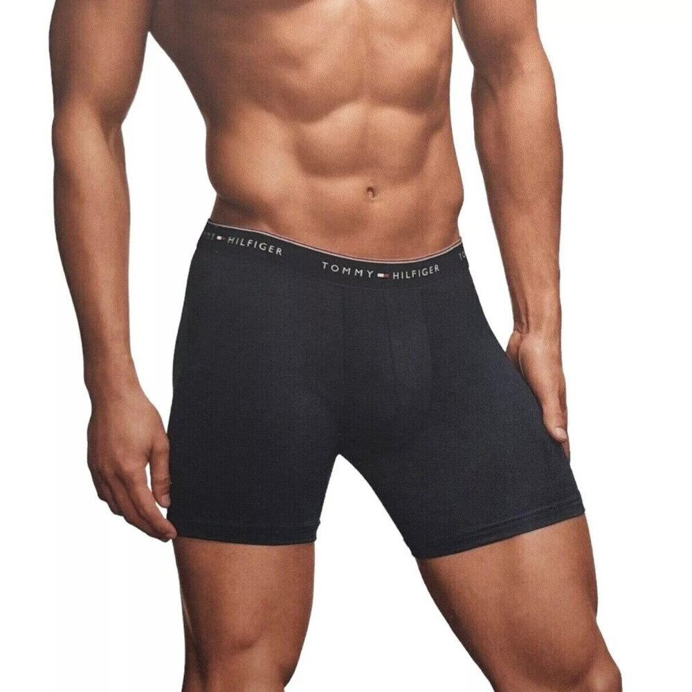 Tommy Hilfiger Mens Boxer Briefs Size XL-XXL Microfiber Underwear Multic- 3 Pack - Picture 4 of 9